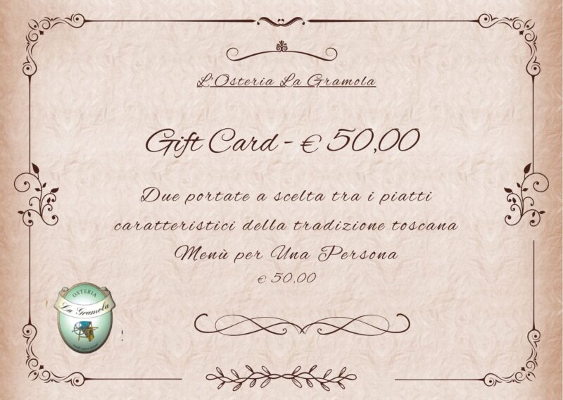Gift Card del valore di 50€