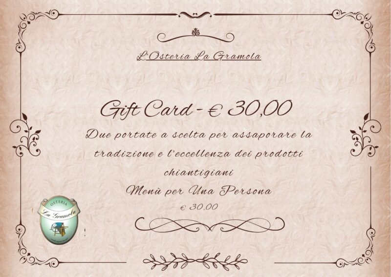 Gift Card del valore di 30€